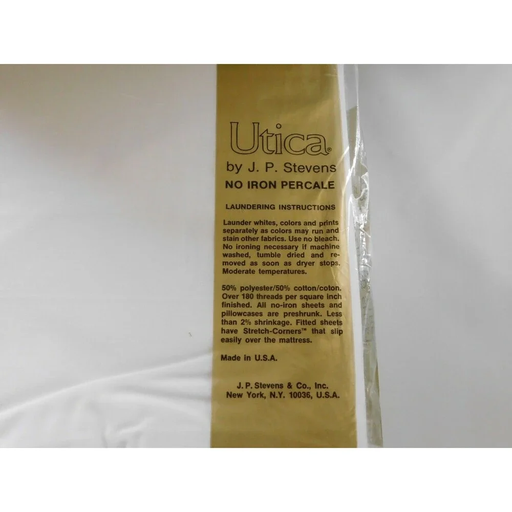 UTICA FULL FLAT SHEET White ~NIP~